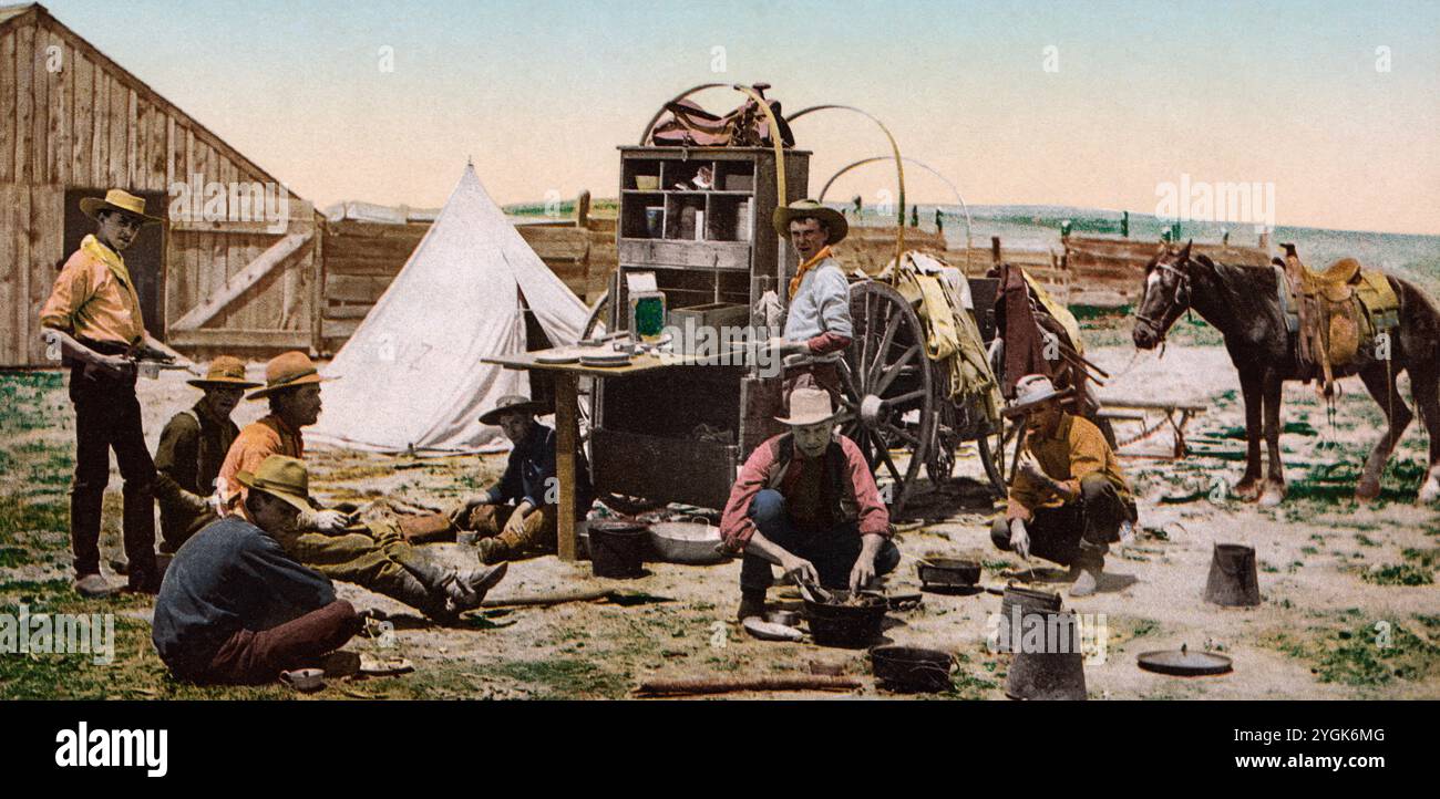 Die Runde, "Maisstapel", Colorado 1898. Stockfoto