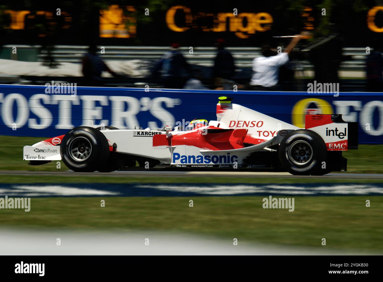 Indianapolis Motor Speedway 6-17-2005 Indianapolis, USA Ricardo Zonta rundet die 9. Kurve auf dem Indianapolis Motor Speedway an der 2005 U ab Stockfoto