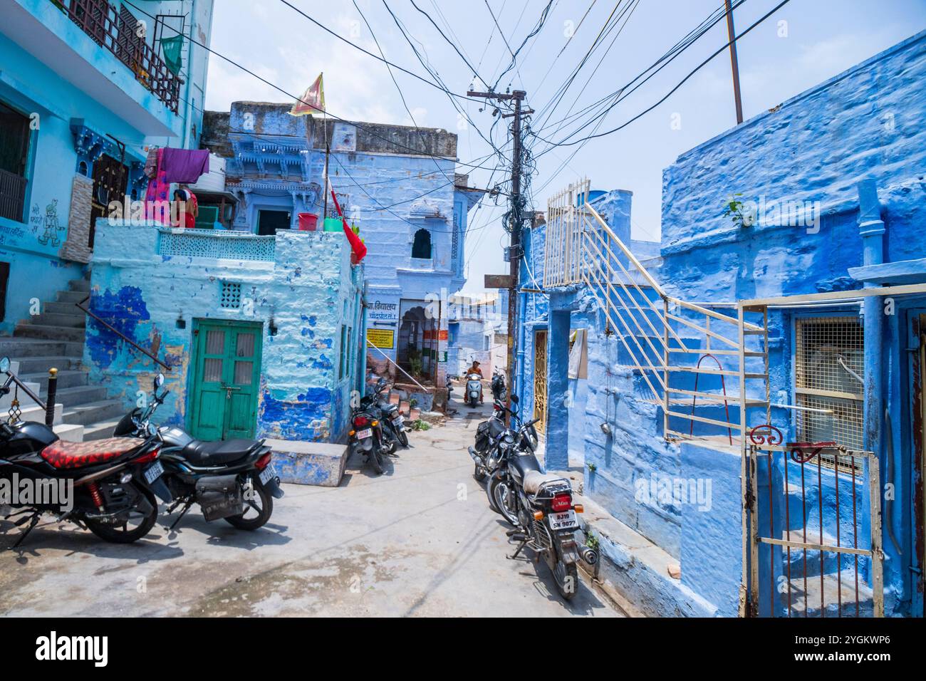 Blauer Korridor, Jodhpur Stockfoto