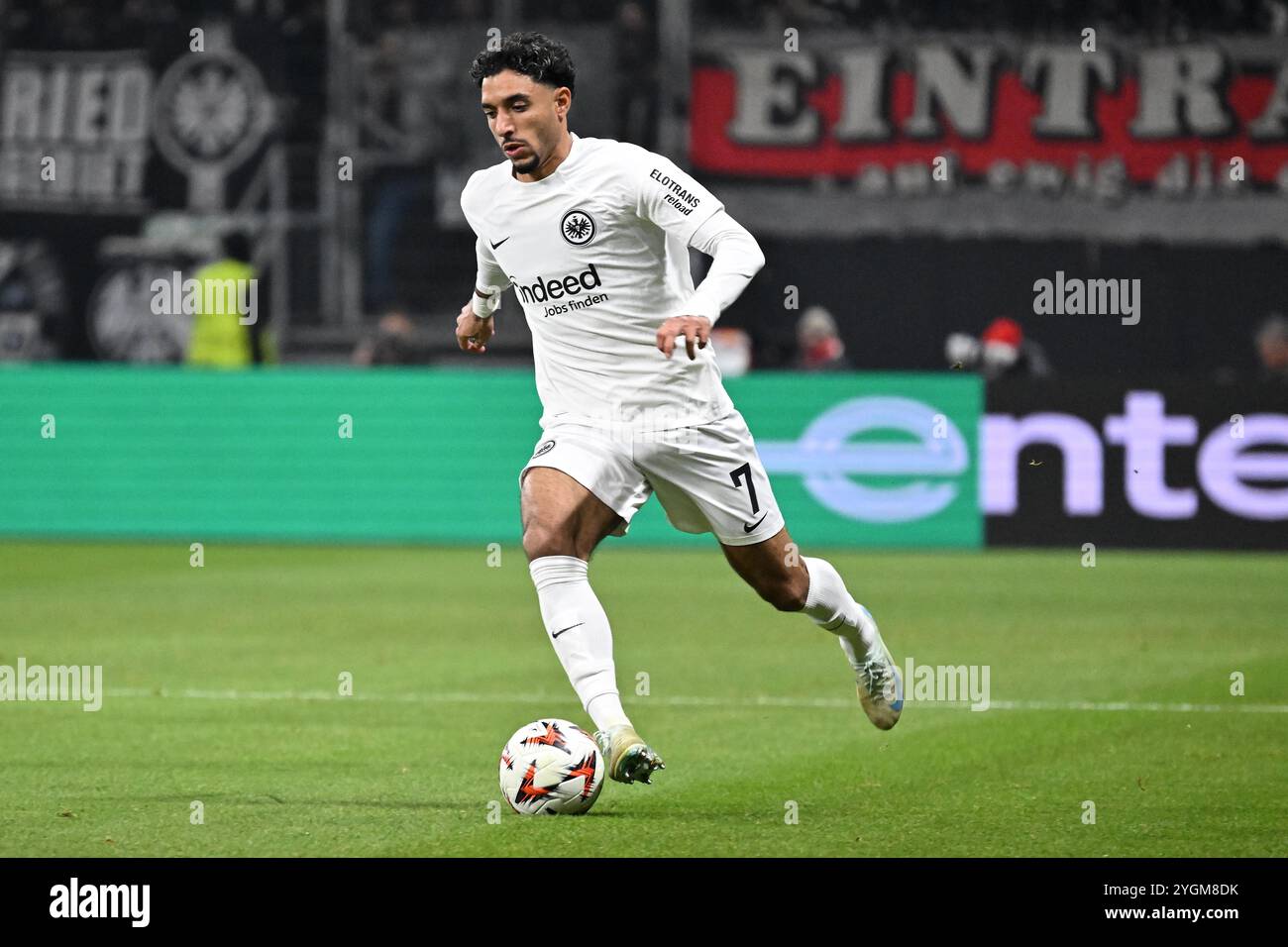 Frankfurt, Deutschland. November 2024. Fussball UEFA Europa League 4. Spieltag Eintracht Frankfurt - Rigas FS am 24.10.2024 im Deutschen Bank Park in Frankfurt Omar Marmoush ( Frankfurt ) Foto: Revierfoto Credit: ddp Media GmbH/Alamy Live News Stockfoto
