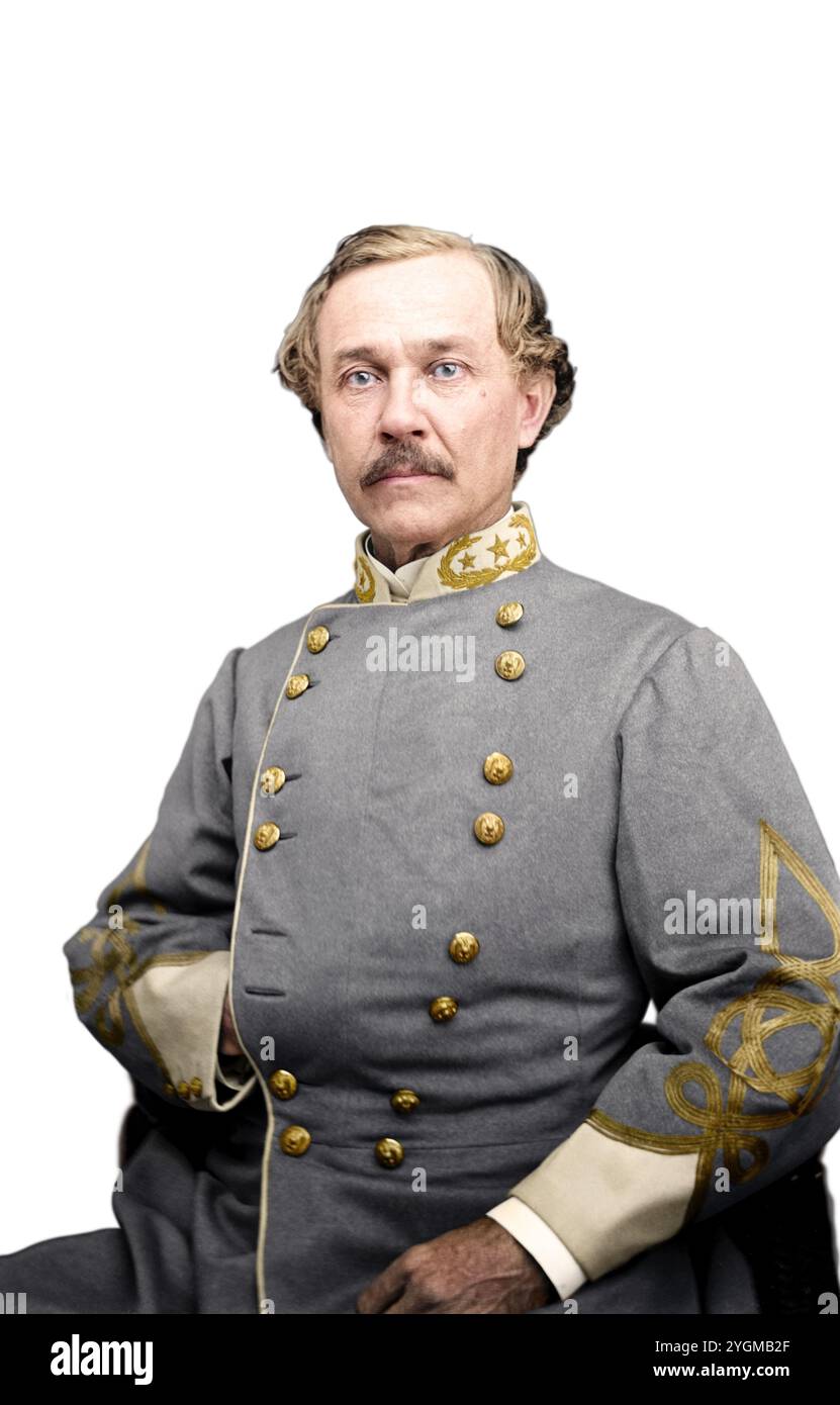 Porträt von Brigadegeneral Joseph R. Anderson, Offizier der konföderierten Armee. Erstellt zwischen 1861 und 65. Unbekannter Fotograf. Stockfoto