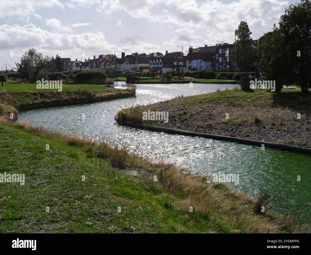 Venetian Waterways Garden Great Yarmouth Norfolk Stockfoto