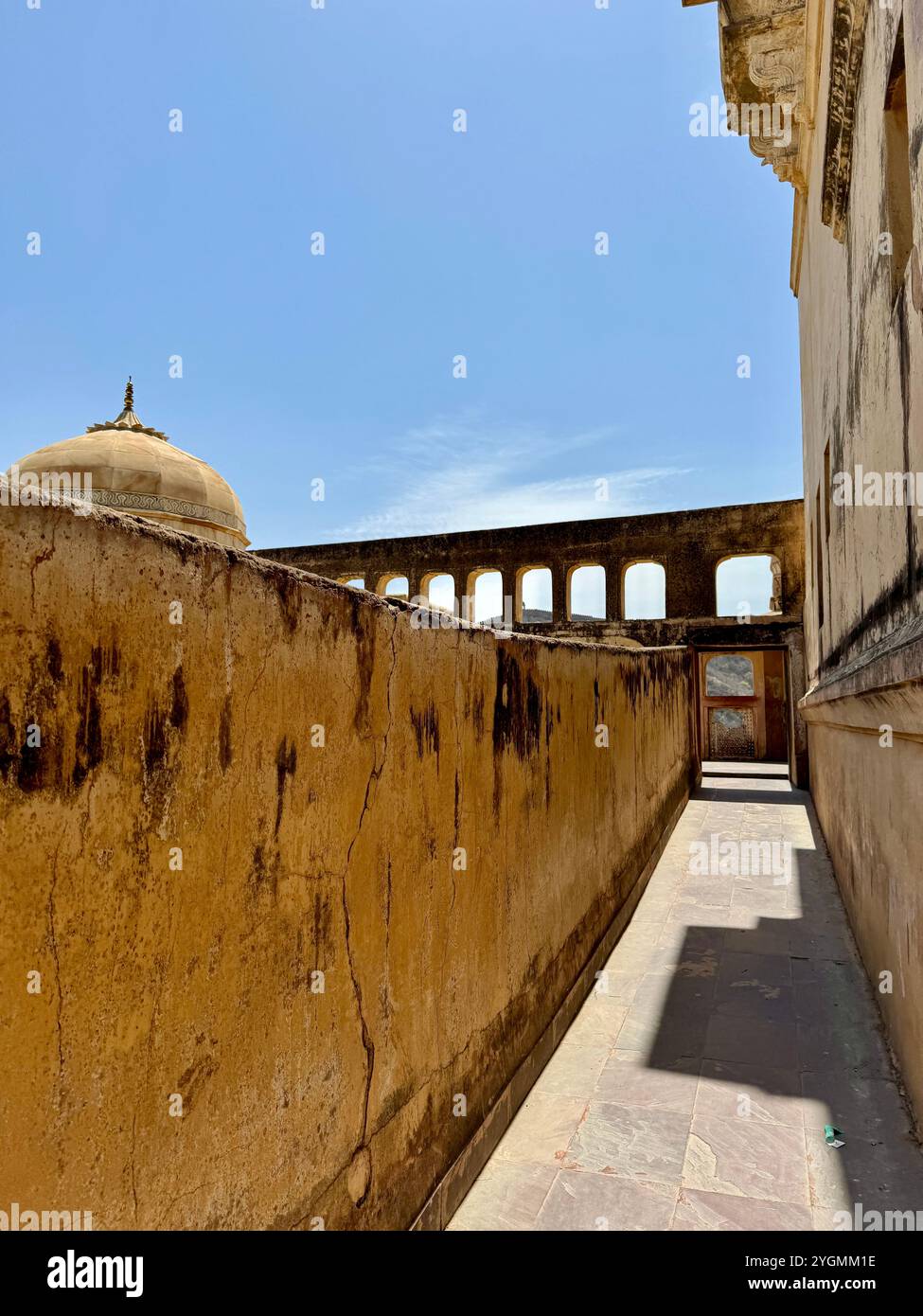 Amber (Amer) Fort - UNESCO-Weltkulturerbe, Jaipur, Rajasthan, Indien Stockfoto