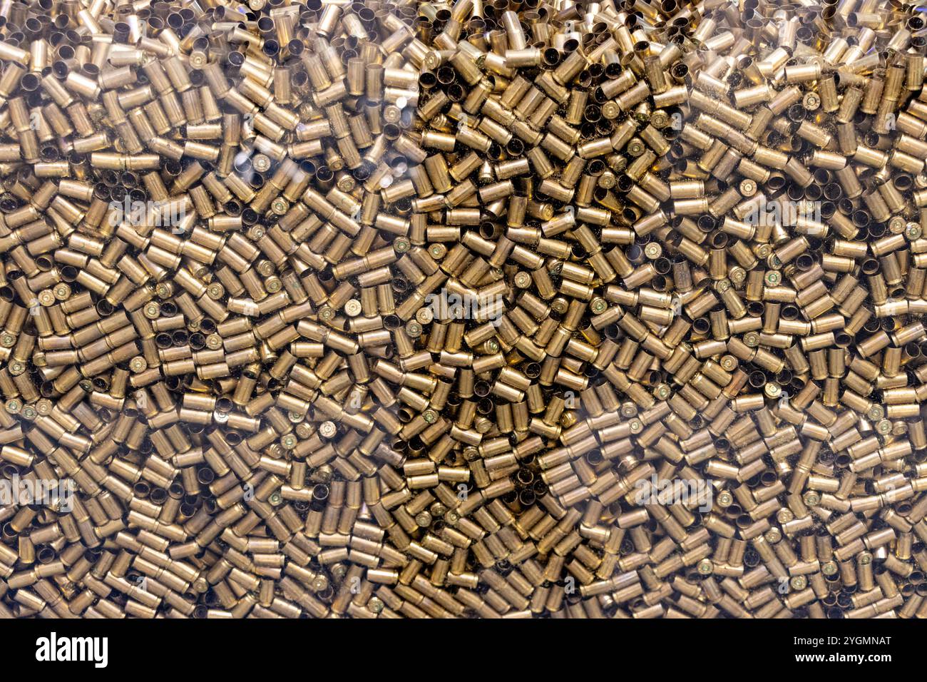 Ein Haufen leerer Kugellager Stockfoto