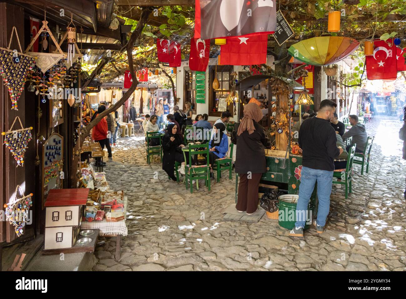 Safranbolu, berühmt für seine klassisch-osmanischen Architekturhäuser, ist ein touristisches Viertel in der Provinz Karabük, die zum UNESCO-Weltkulturerbe gehört Stockfoto