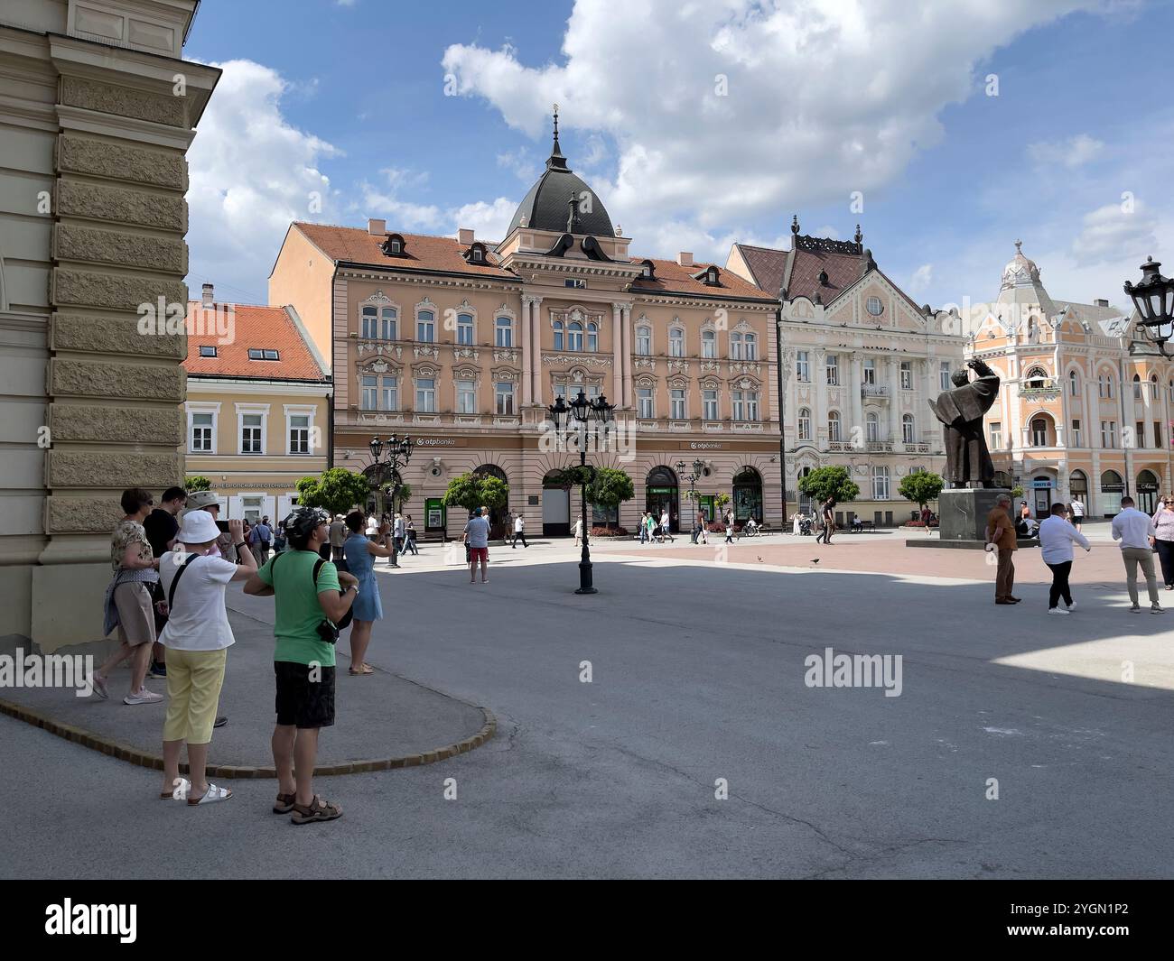 Auf dem Platz in Novi Sad Stockfoto
