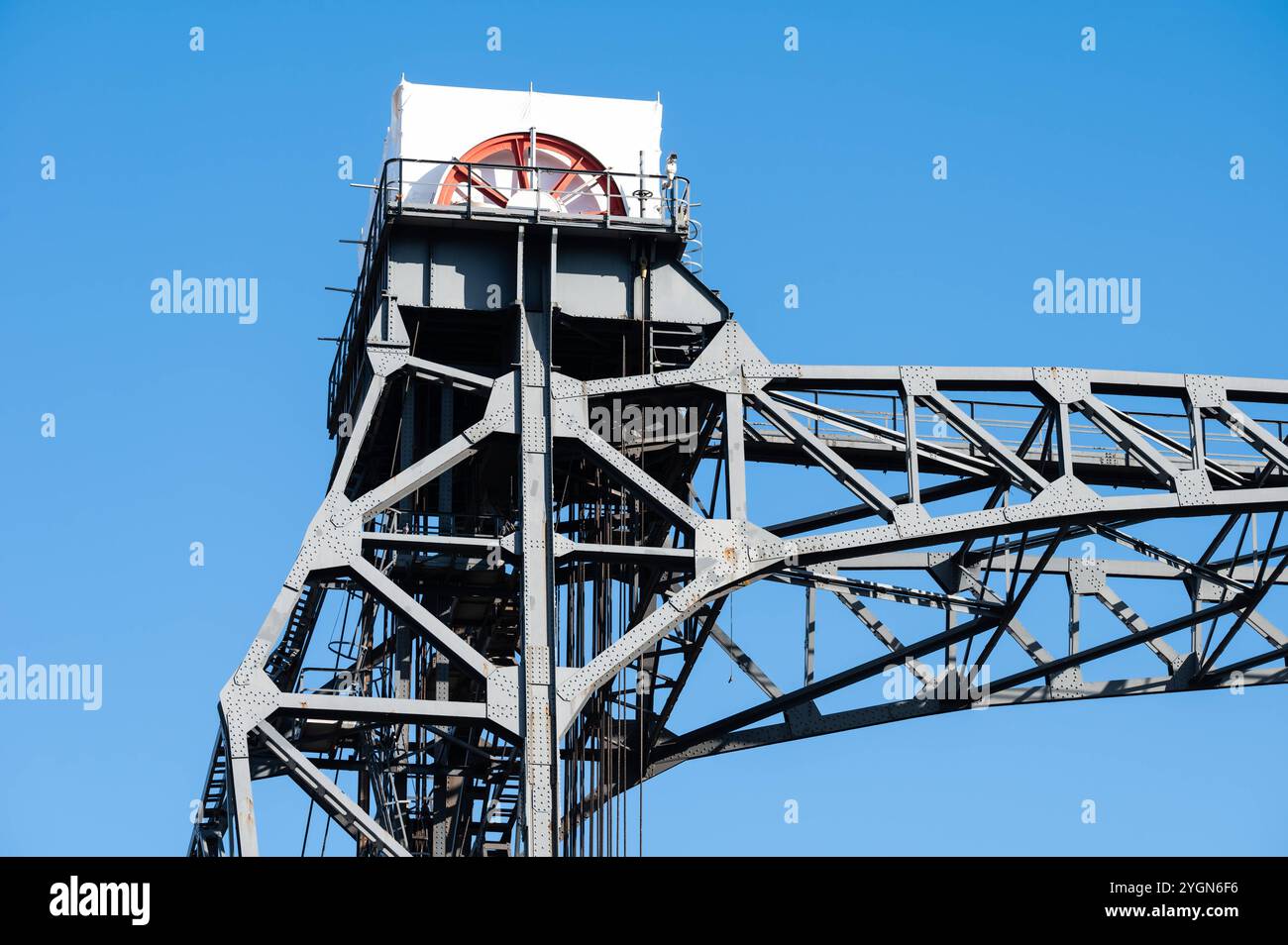Stahlbau der renovierten Buda-Brücke Brüssel-Hauptstadt-Region, Belgien, 26. Oktober 2024 Stockfoto