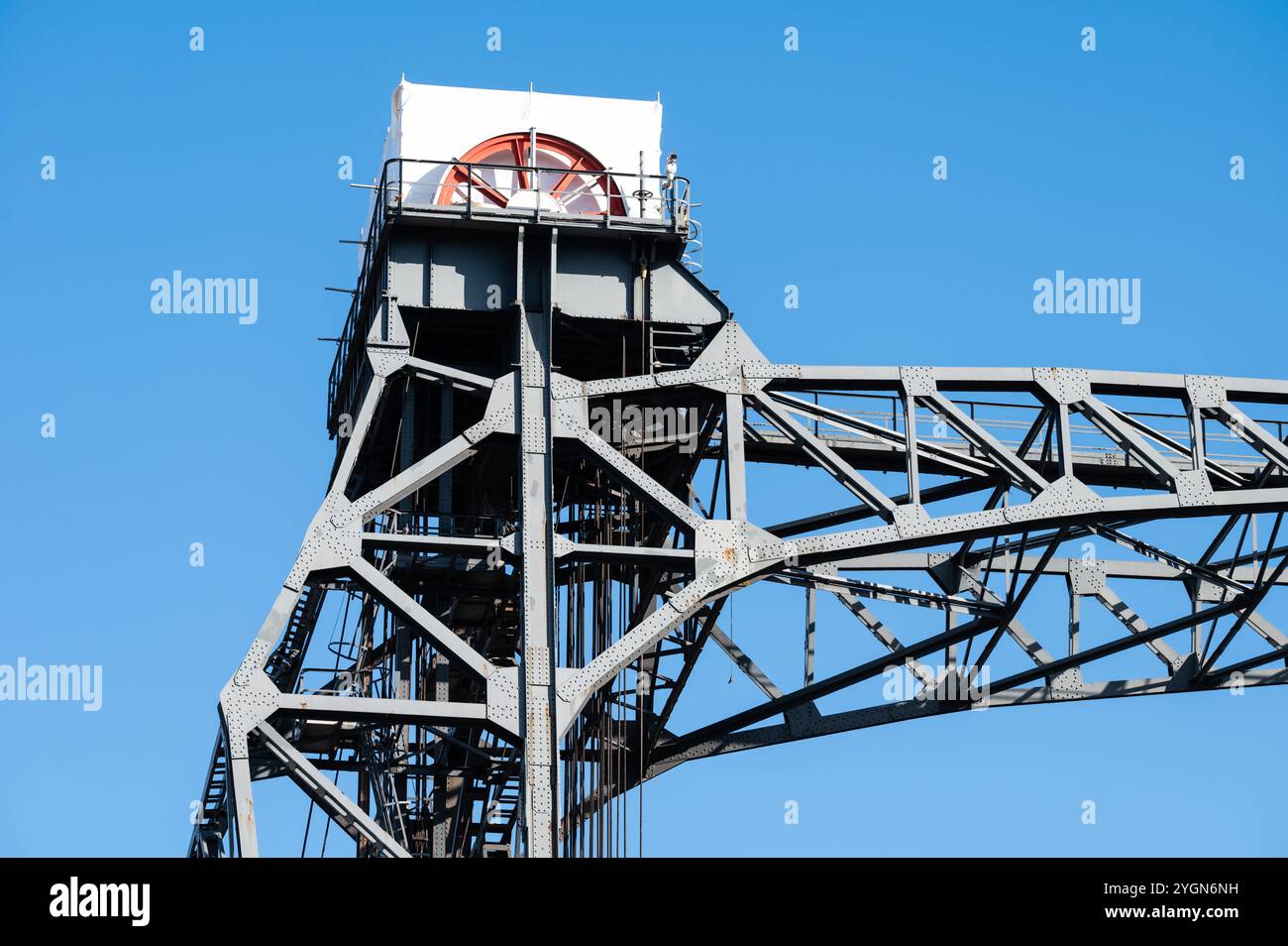 Stahlbau der renovierten Buda-Brücke Brüssel-Hauptstadt-Region, Belgien, 26. Oktober 2024 Stockfoto
