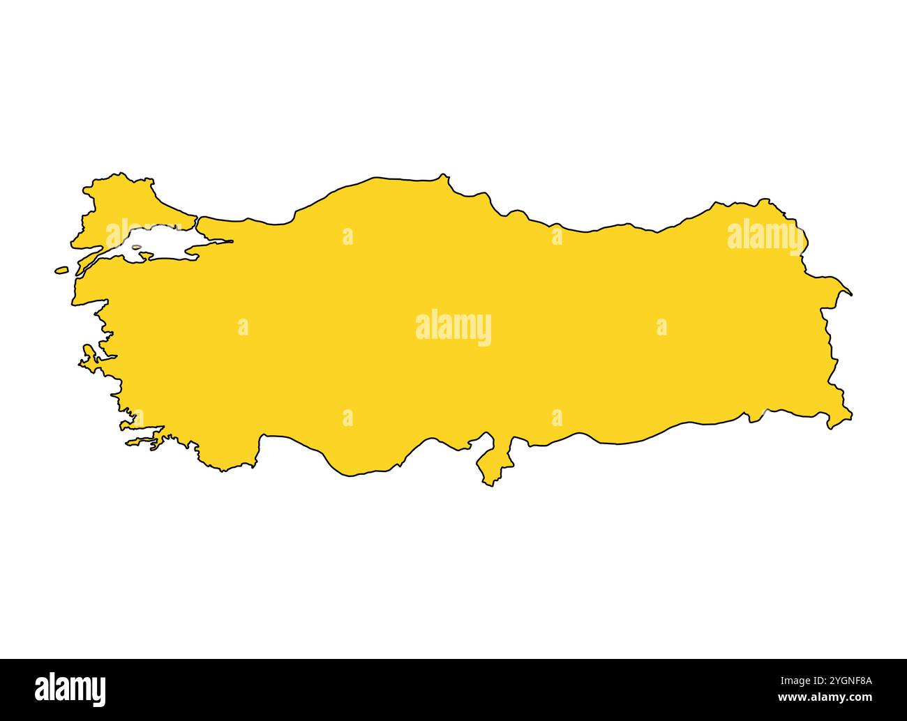 Türkei Karte Symbol Form, Reise Web flach Konzept Symbol Symbol Vektor Illustration . Stock Vektor
