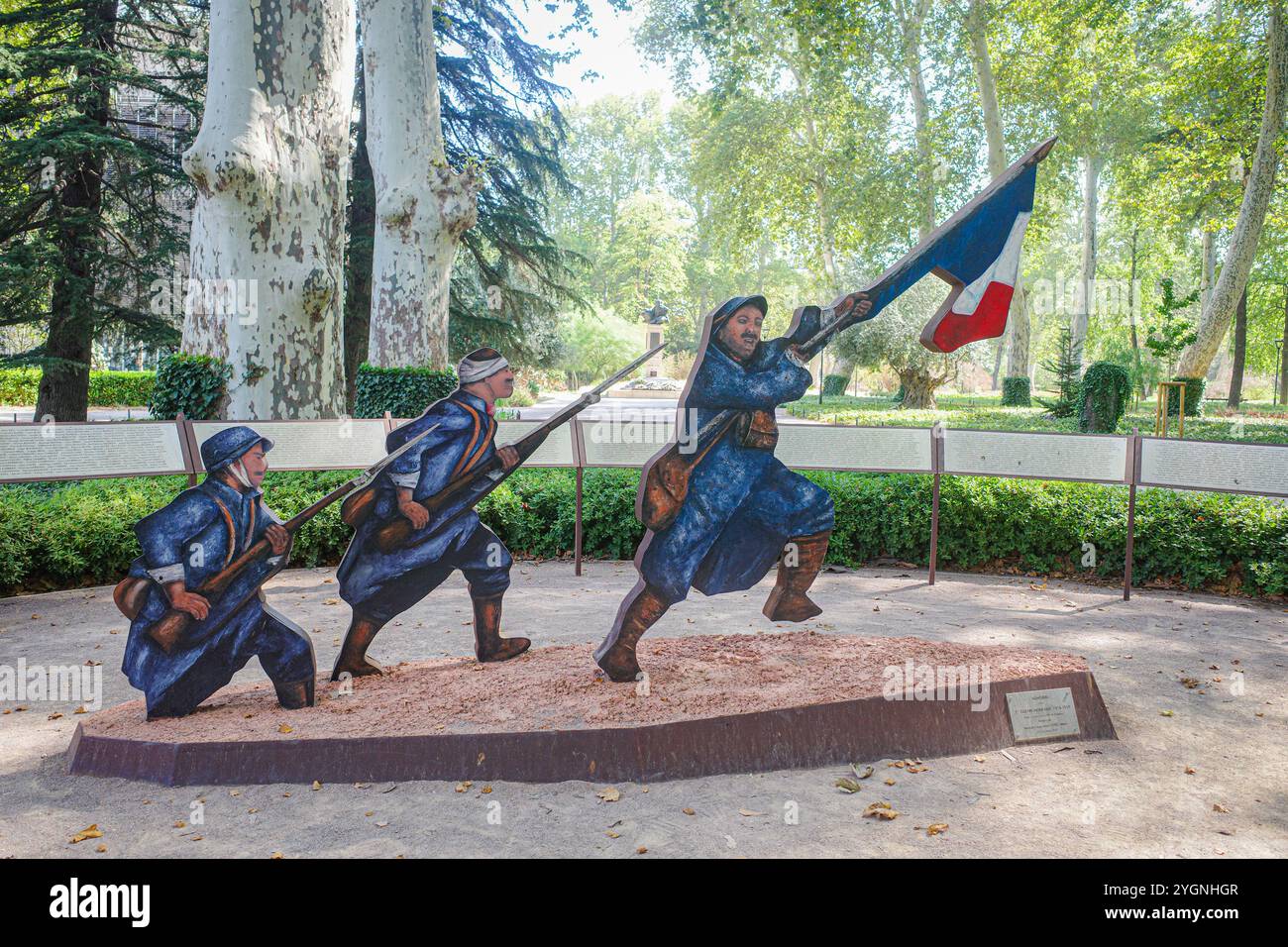 Perpignan, Frankreich - 27. August 2024: Gedenkstätte für den Ersten Weltkrieg in Perpignan Stockfoto Perpignan, Frankreich - 27. August 2024: Gedenkstätte für den Ersten Weltkrieg in Perpignan Stockfoto