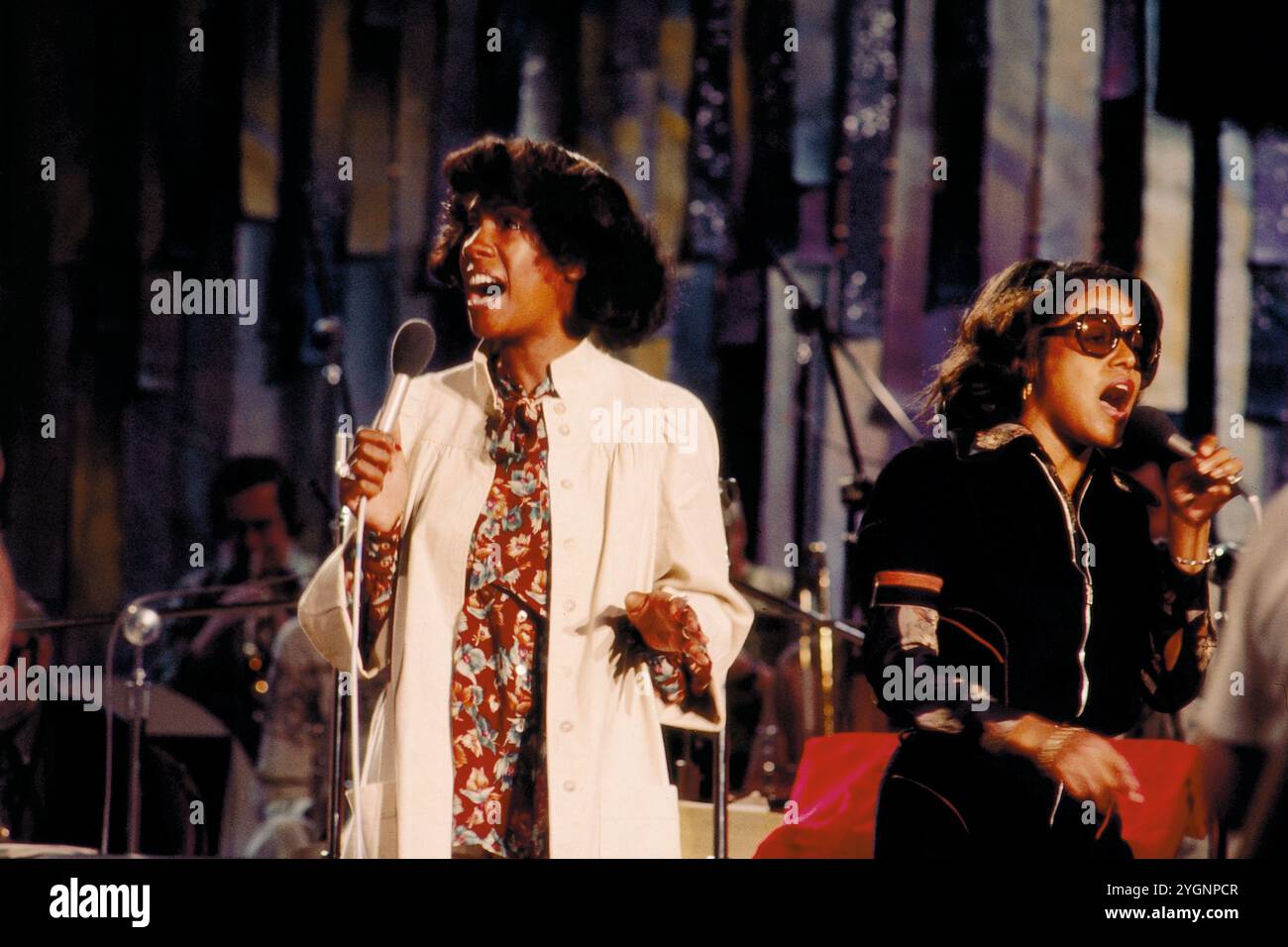 Fernsehgala der SFB-Big Band im Casino von Montreux, Schweiz 1976, Regie: Dieter Finnern, zu Gast: Die Supremes Stockfoto