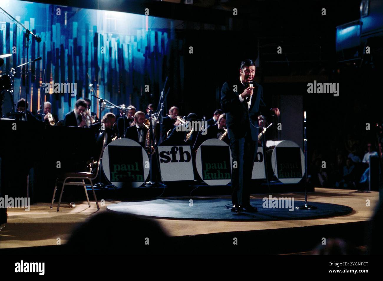 Fernsehgala der SFB-Big Band im Casino von Montreux, Schweiz 1976, Regie: Dieter Finnern, (Star)Gast: Jerry Lewis Stockfoto