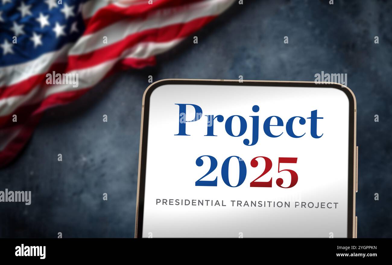 Projekt 2025 – Präsidentschaftsübergangsprojekt für die USA Stockfoto