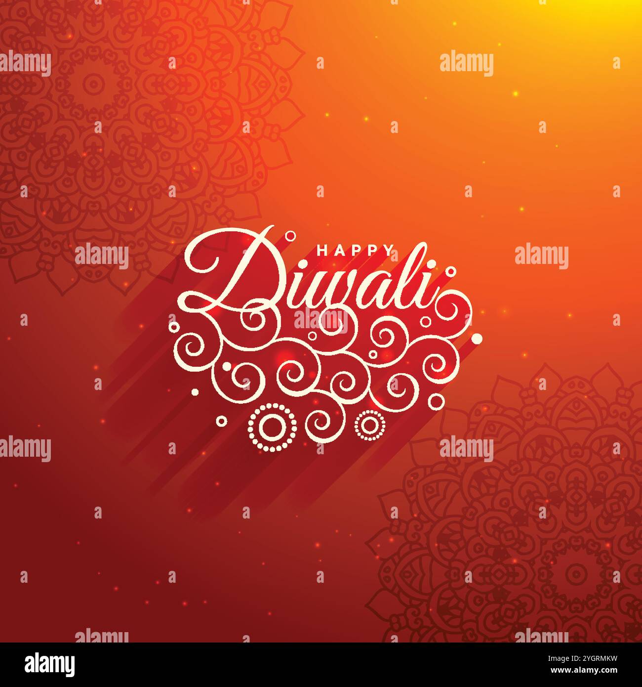 Schöne Diwali Gruß Hintergrund Stock Vektor