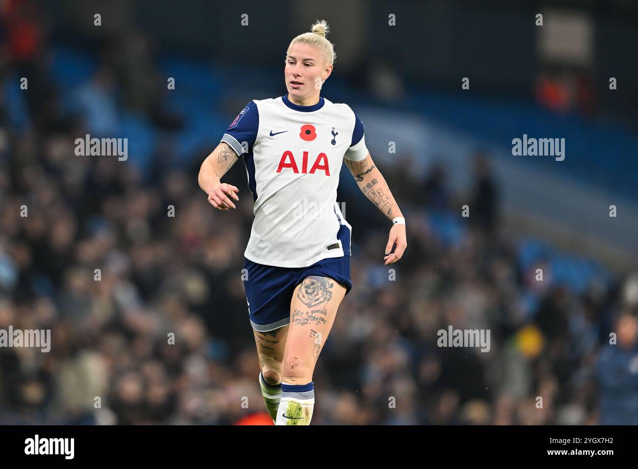 Bethany England of Tottenham Hotspur während des Barclays Women's Super League Matches Manchester City Women vs Tottenham Hotspur’s Women im Etihad Stadium, Manchester, Vereinigtes Königreich, 8. November 2024 (Foto: Cody Froggatt/News Images) Stockfoto