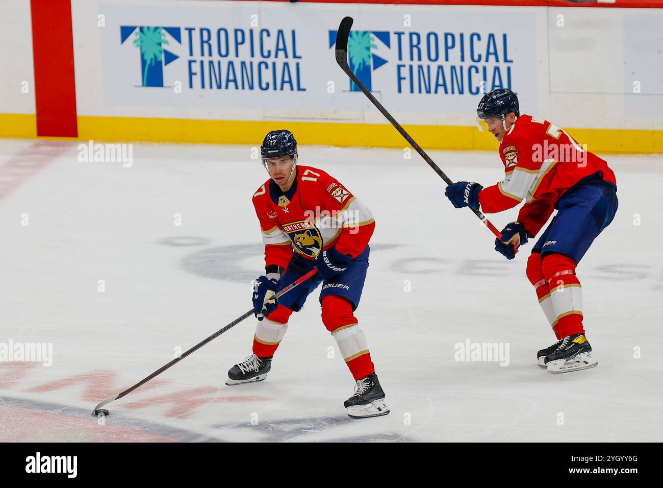 SONNENAUFGANG, FL - 7. NOVEMBER: Florida Panthers gegen die Nashville Predators in der Amerant Arena. Foto: Chris Arjoon/Icon Sportswire Stockfoto