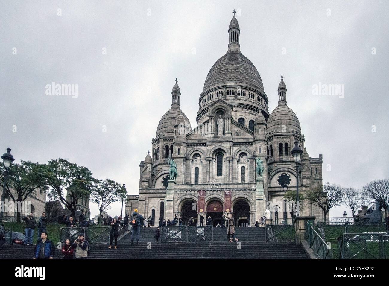 Basilika Sacré-Cœur, Montmartre Stockfoto