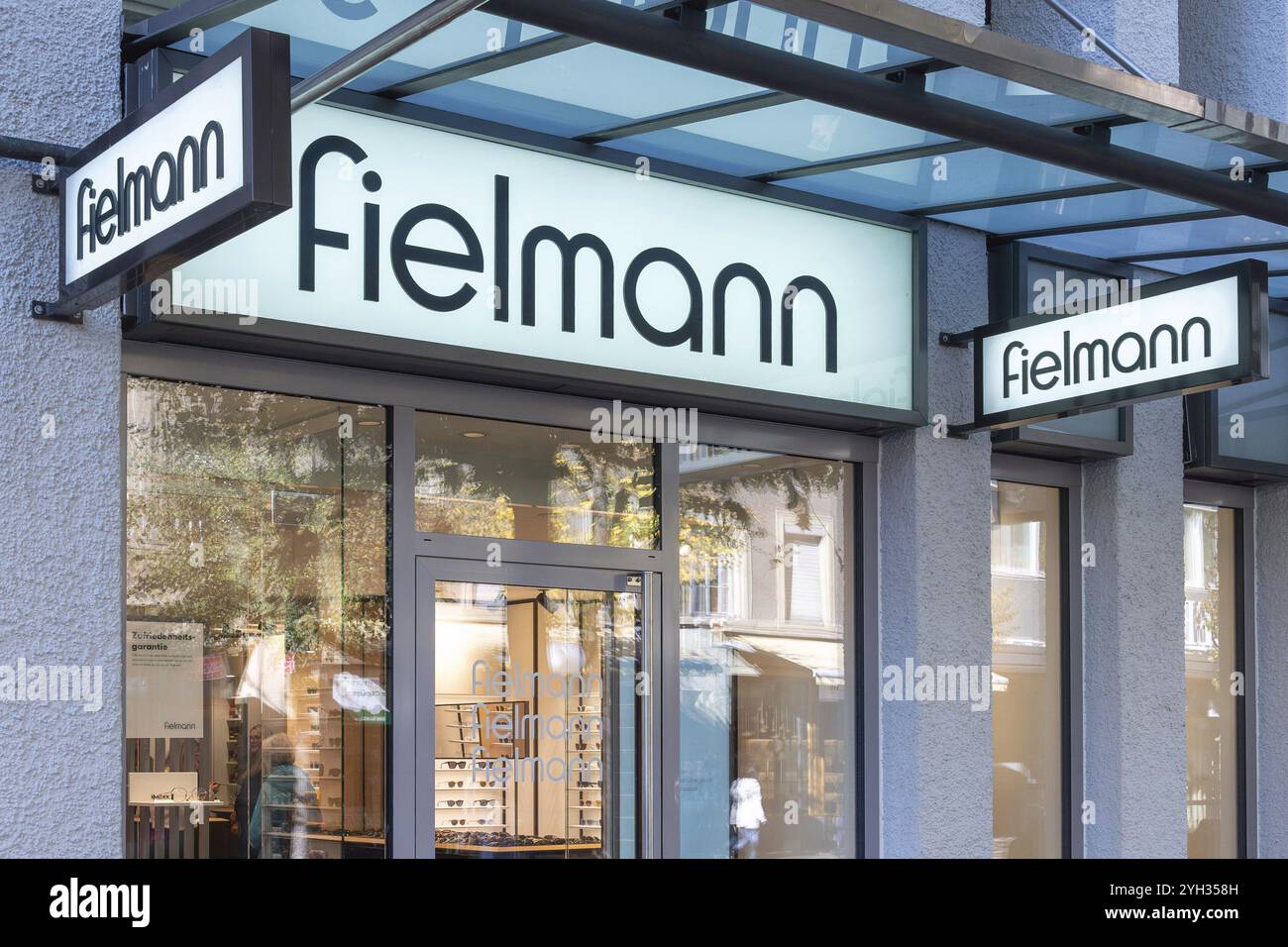 Fielmann Brille Eingang Stockfoto