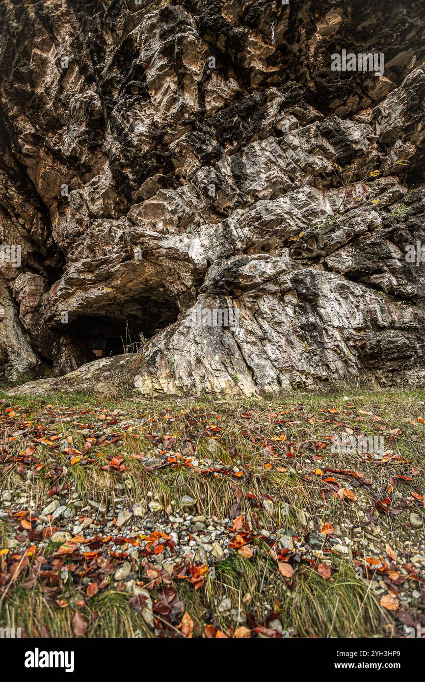 Italien Piemont Valle Gesso - Alpi Marittime Park - Roaschia - Grotte del Bandito Naturpark Stockfoto
