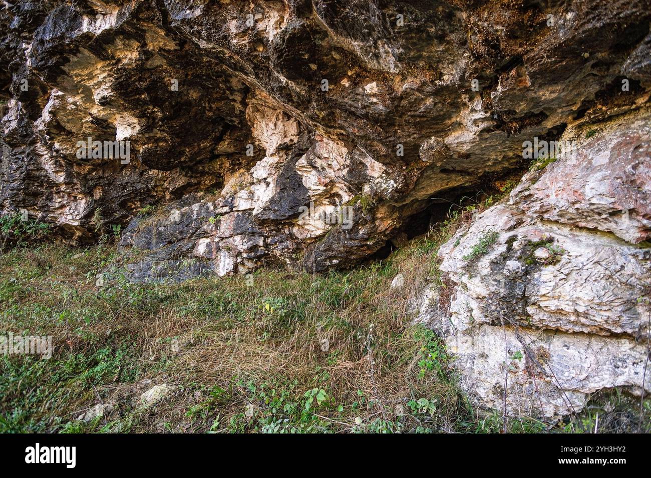 Italien Piemont Valle Gesso - Alpi Marittime Park - Roaschia - Grotte del Bandito Naturpark Stockfoto