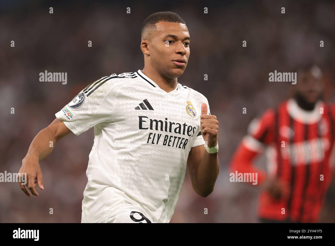 Madrid, Spanien, 5. November 2024. Kylian Mbappe von Real Madrid während des Spiels der UEFA Champions League in Santiago Bernabau, Madrid. Der Bildnachweis sollte lauten: Jonathan Moscrop / Sportimage Stockfoto