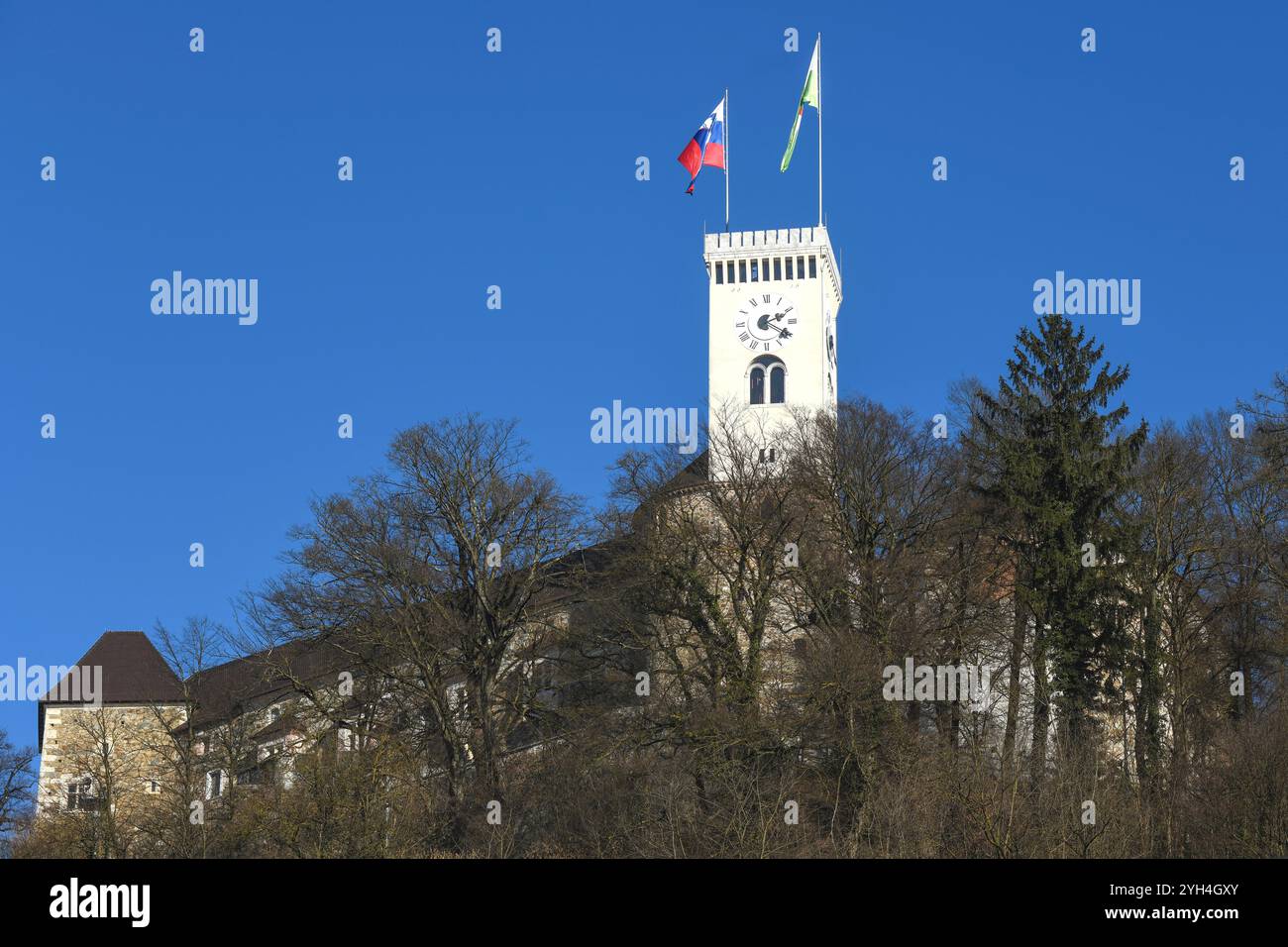 Die Burg von Ljubljana, Slowenien Stockfoto