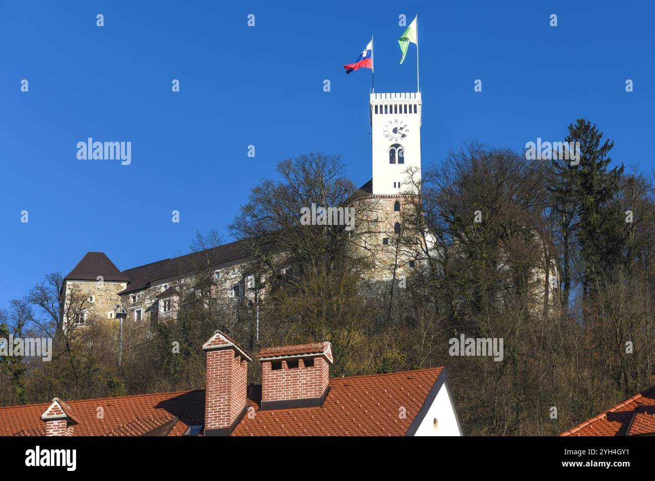 Die Burg von Ljubljana, Slowenien Stockfoto