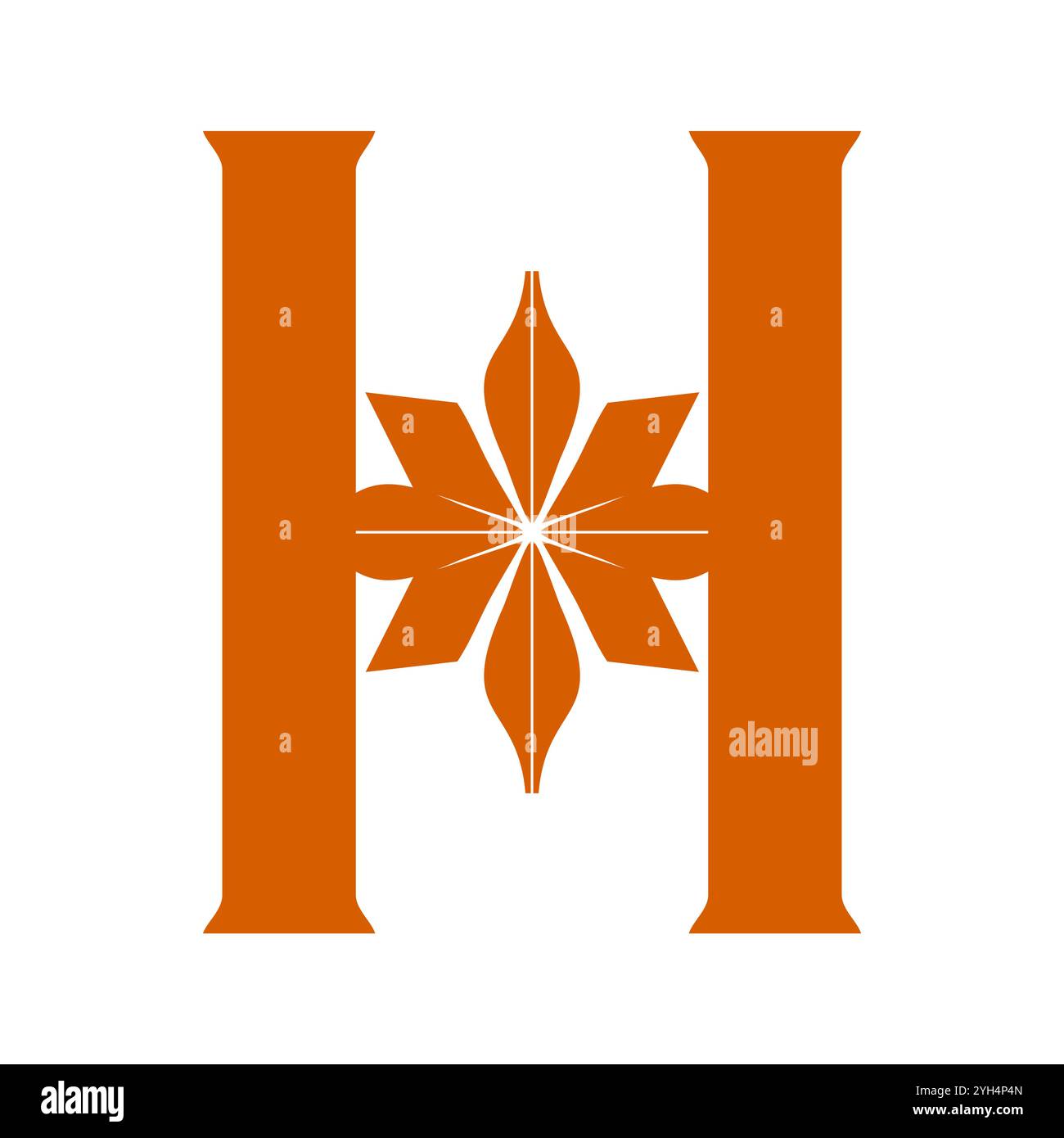 Design des ersten H-Logos Stock Vektor