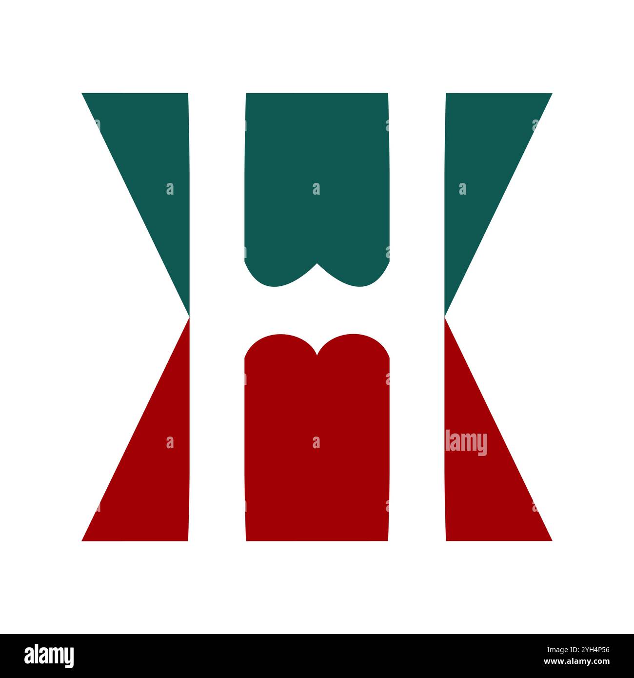 Design des ersten H-Logos Stock Vektor