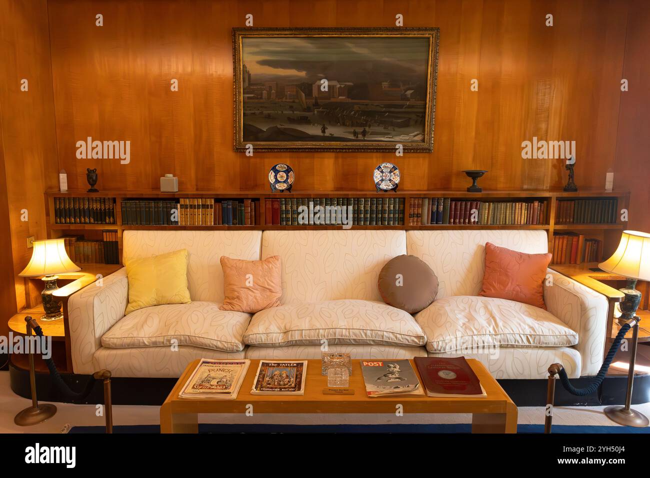 Im Art déco-Paradies des Eltham Palace in Greenwich, London Stockfoto