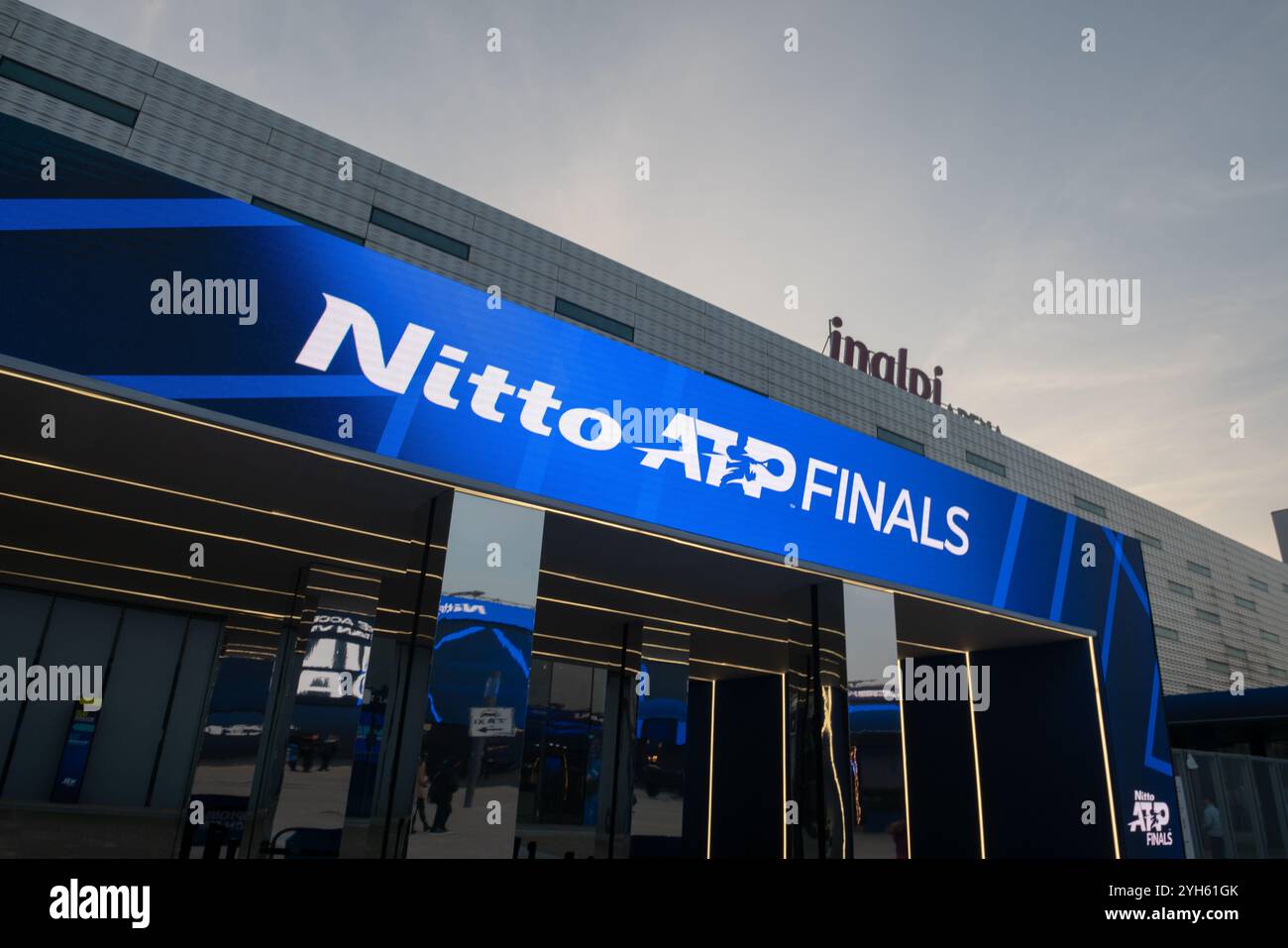 Nitto ATP Finals, auf dem Höhepunkt der Tennissaison, treten die besten Spieler der Welt in atemberaubenden Spielen an. Sport und starke Emotionen für Eve Stockfoto