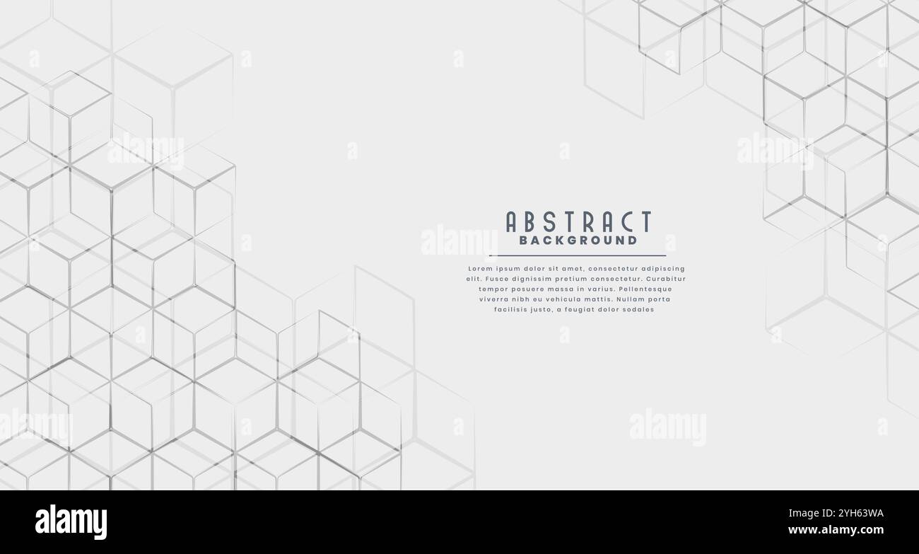 Stilvolle sechseckige Linie abstrakte Muster Hintergrund design Stock Vektor