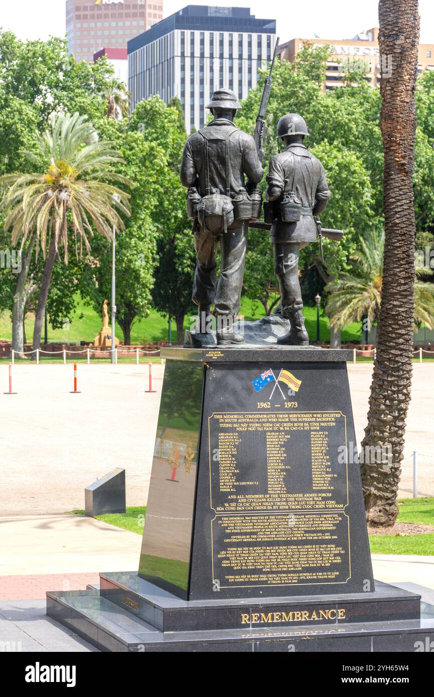 Vietnam War Memorial Torrens Parade Grounds, Victoria Drive, Adelaide, South Australia, Australien Stockfoto