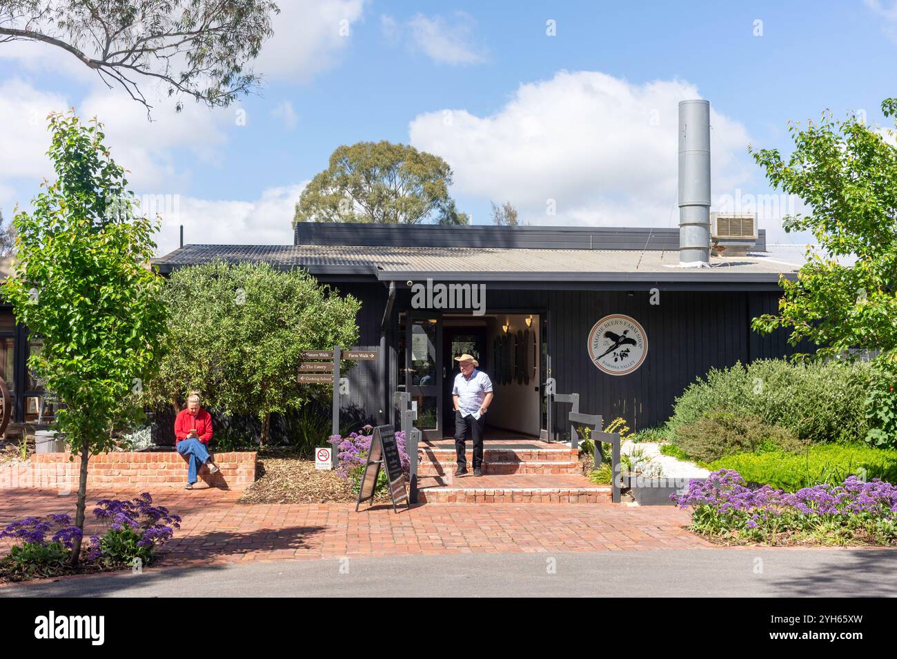 Eintritt zu Maggie Beer's Farm Shop, Pheasant Farm Road, Nuriootpa, Barossa Valley, South Australia, Australien Stockfoto