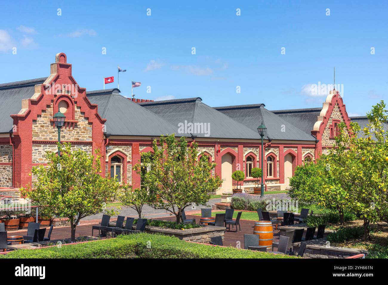 19. Jahrhundert Chateau Tanunda Winery, Basedow Road, Tanunda, Barossa Valley, South Australia, Australien Stockfoto