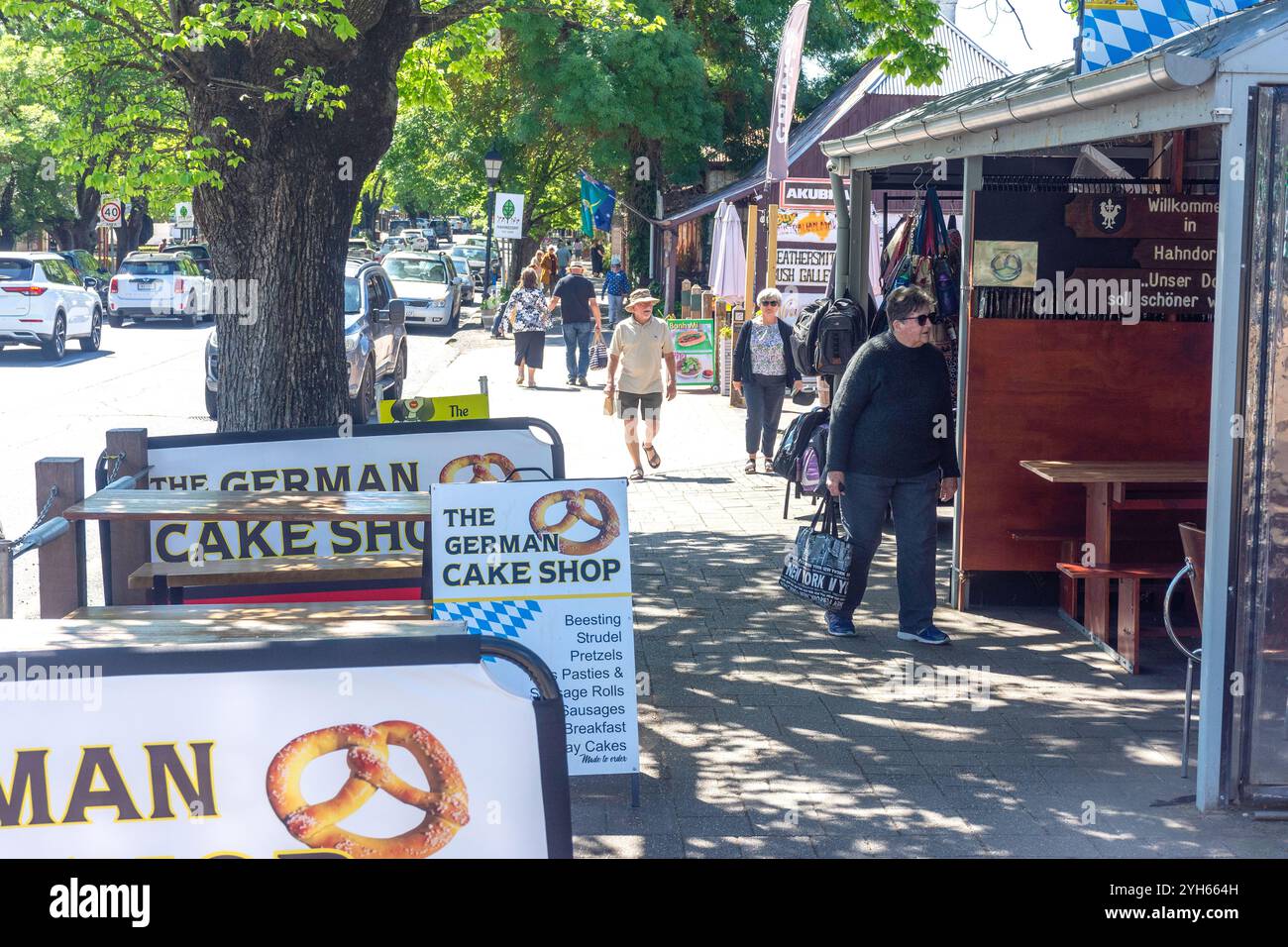 The German Cake Shop, Mount Barker Road, Hahndorf, Adelaide Hills Region, South Australia, Australien Stockfoto