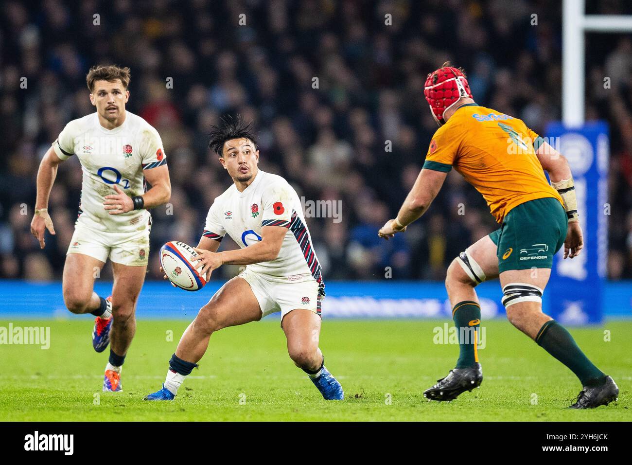 Marcus Smith von England während des Rugby-union-Spiels der Autumn Nations Series 2024 zwischen England und Australien am 9. November 2024 im Allianz Stadium in Twickenham, England Stockfoto