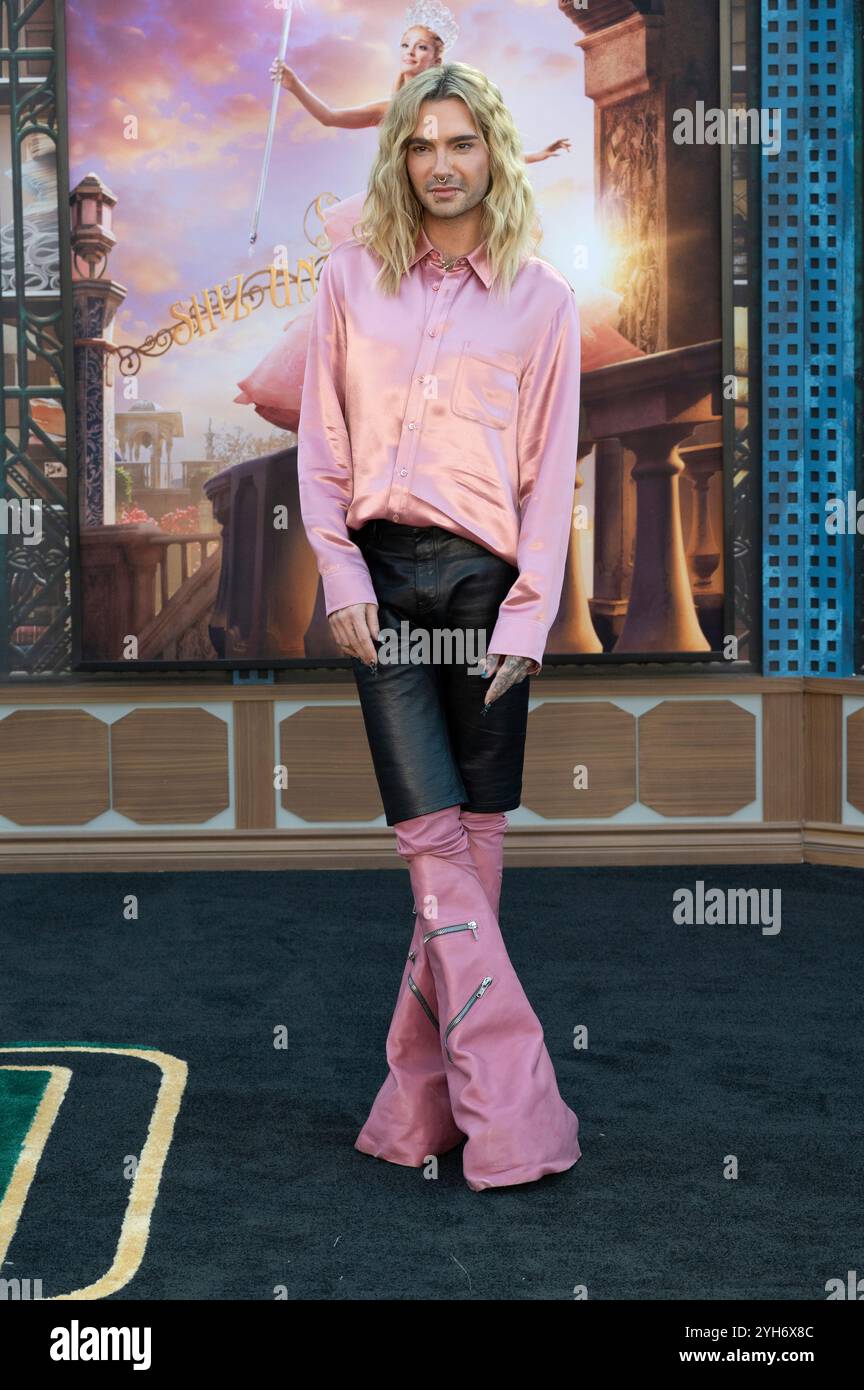 Los Angeles, USA. November 2024. LOS ANGELES, CA. 9. November 2024: Bill Kaulitz bei der Premiere von Wicked im Dorothy Chandler Pavilion. Bildnachweis: Paul Smith/Alamy Live News Stockfoto