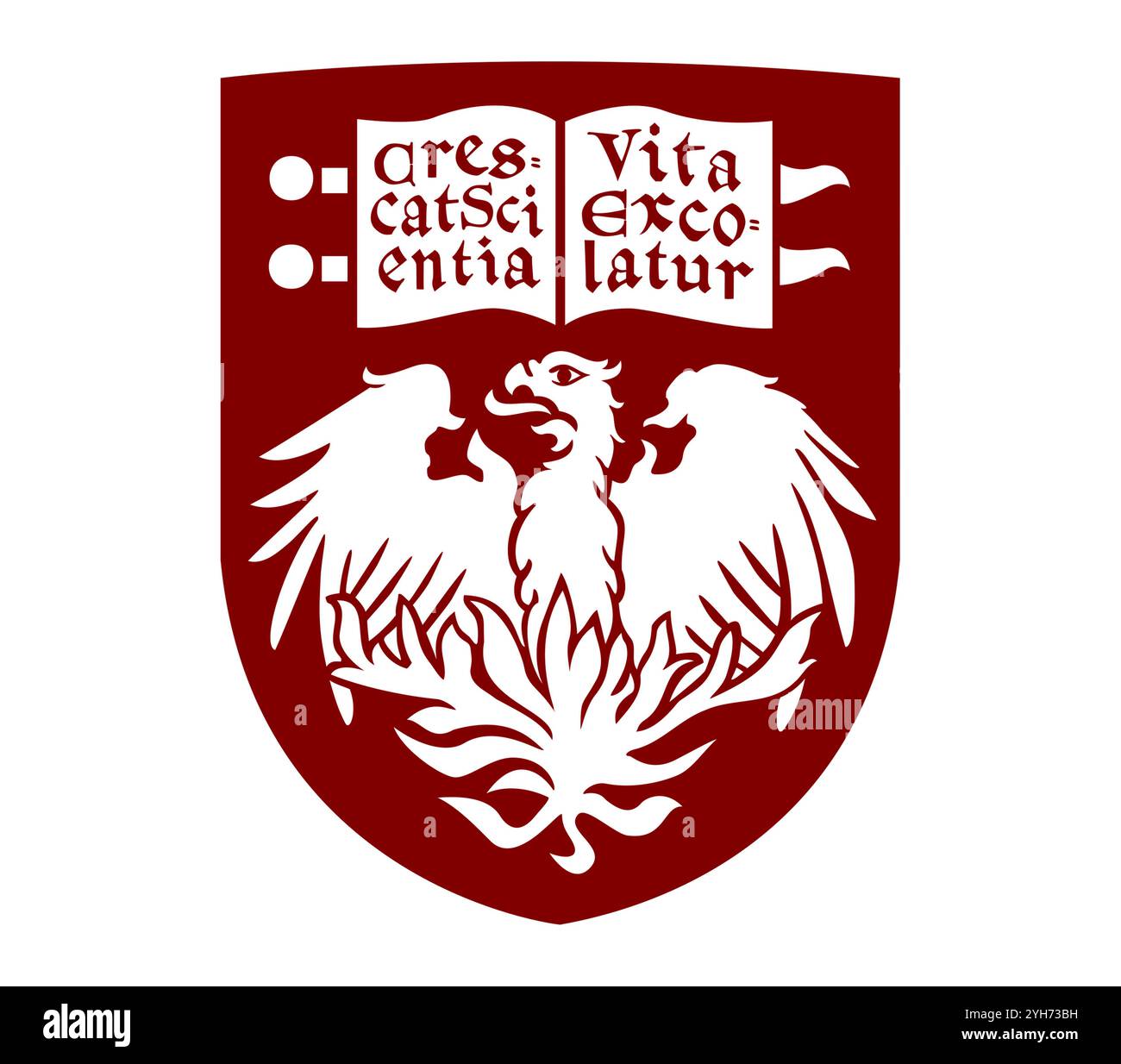 Logo der University of Chicago Stockfoto