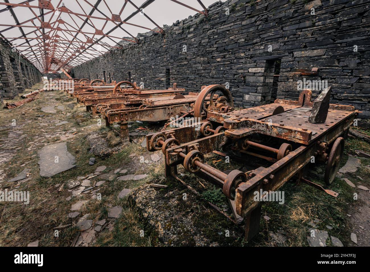 Dinorwic Schieferbruch, Gywnedd, Wales Stockfoto