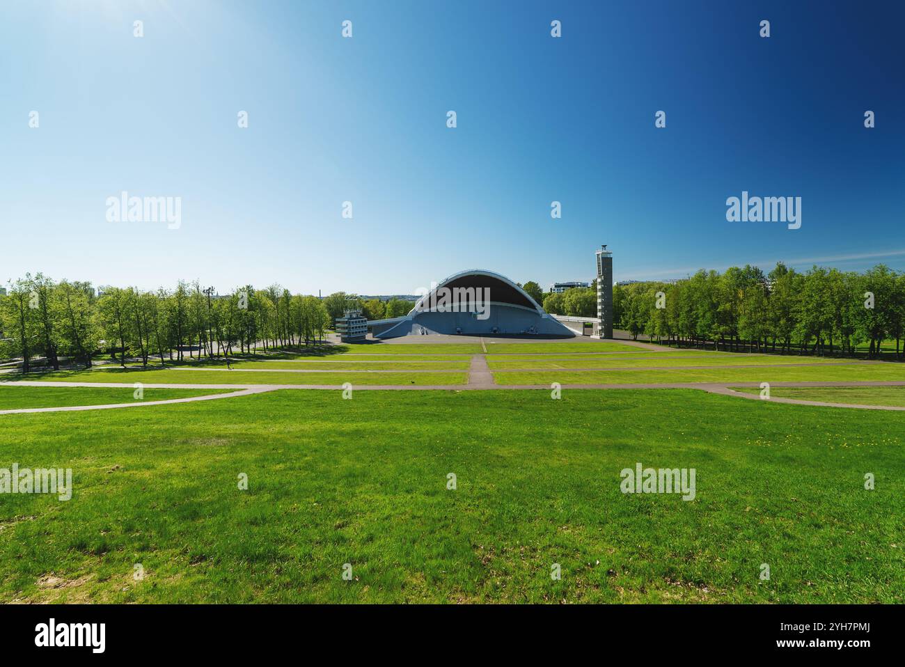 Tallinn Song Festival Gelände. Vorderansicht. Stockfoto