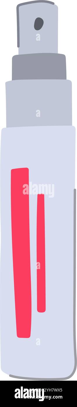 Halten Sie Einstellung Spray Cartoon Vektor Illustration Stock Vektor