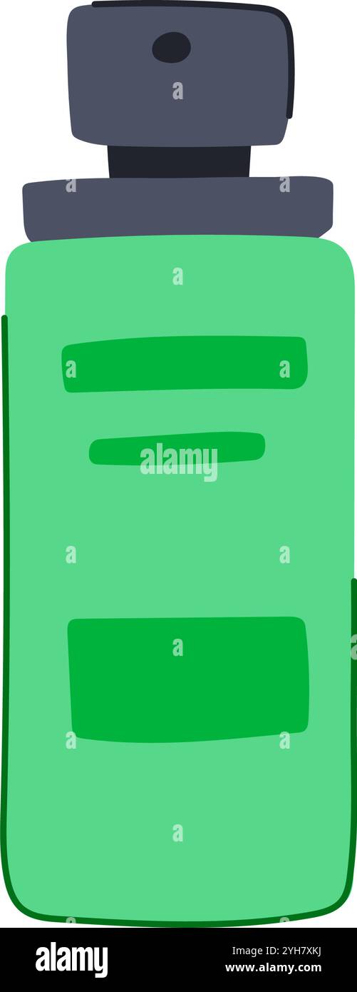 Shine Setting Spray Cartoon Vektor Illustration Stock Vektor