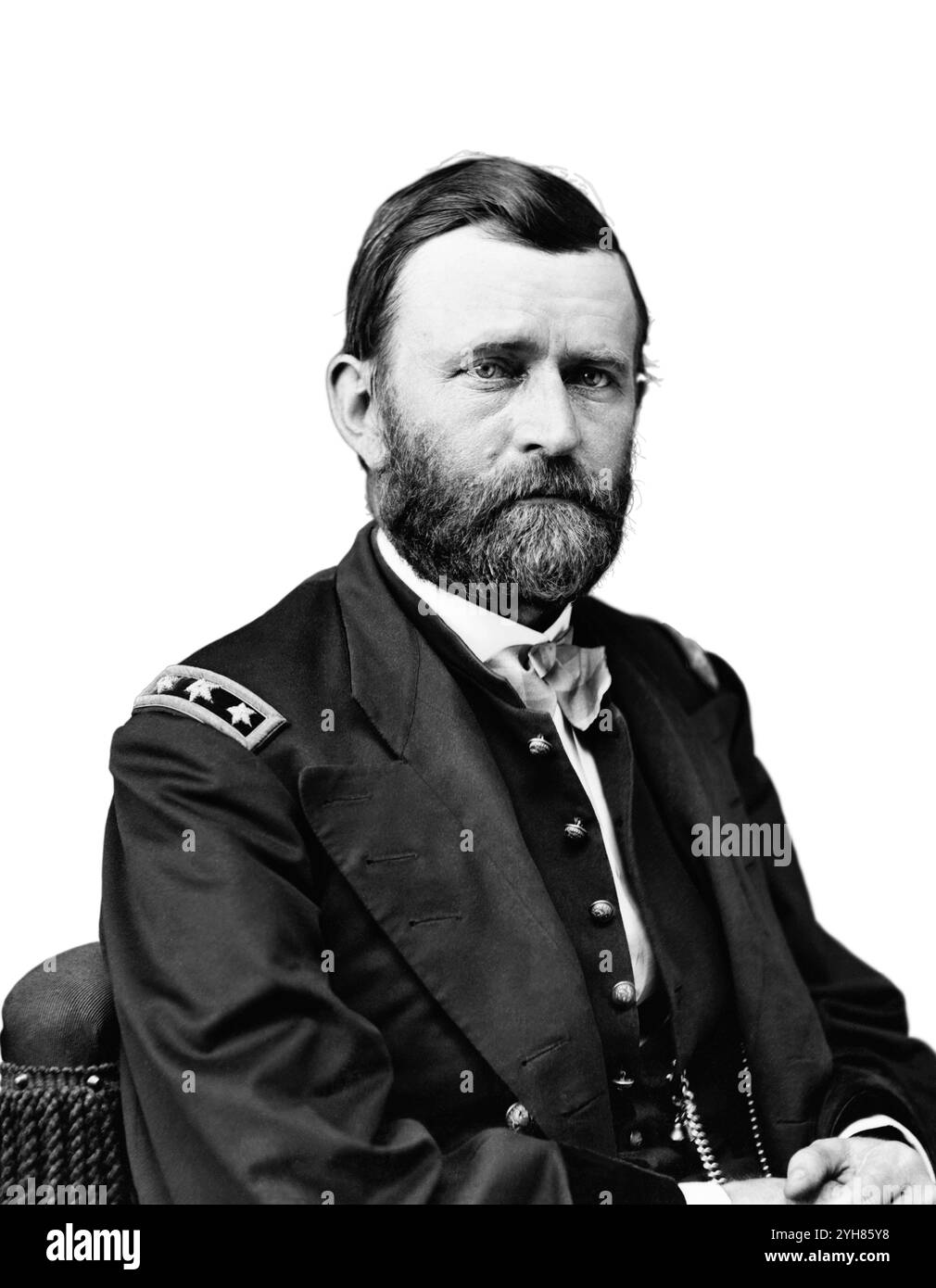 Porträt von General Ulysses S. Grant. Ca. 1860-65. Erstellt von Mathew Brady. Stockfoto