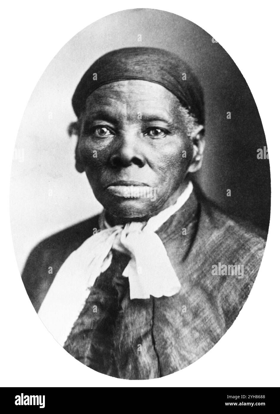 Ein großes Albumenfoto von Harriet Tubman (um 86), erstellt 1908 von den Tabby Studios in Auburn, NY. Nicht identifizierter Fotograf. Stockfoto