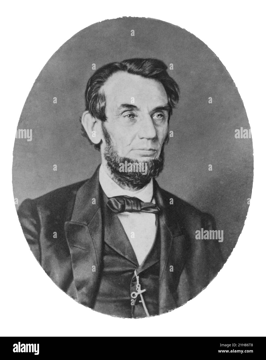 Abraham Lincoln (ca. 55 Jahre alt). Um 1864. Erstellt von Wenderoth, Taylor, & Brown, 912 - 914 Chestnut Street, Philadelphia, Pennsylvania. Stockfoto