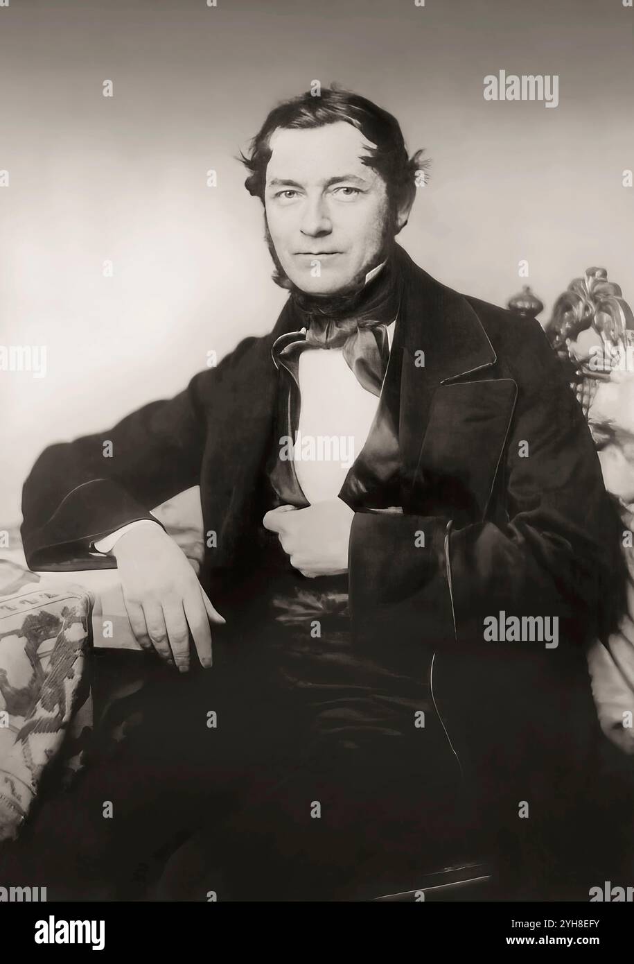 Robert Wilhelm Eberhard Bunsen, 1811–1899, deutscher Chemiker, digital herausgegeben Stockfoto