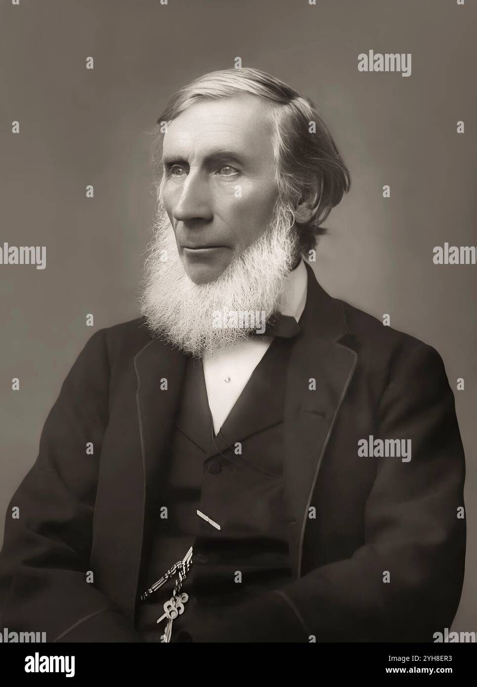 John Tyndall, 1820–1893, irischer Physiker und Chemiker, entdecker des Treibhauseffekts, digital herausgegeben Stockfoto