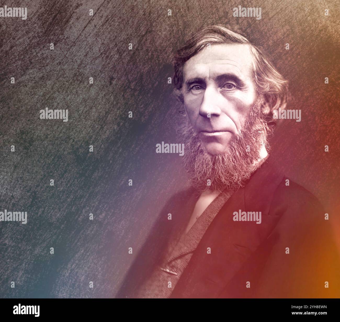 John Tyndall, 1820–1893, irischer Physiker und Chemiker, entdecker des Treibhauseffekts, digital herausgegeben Stockfoto