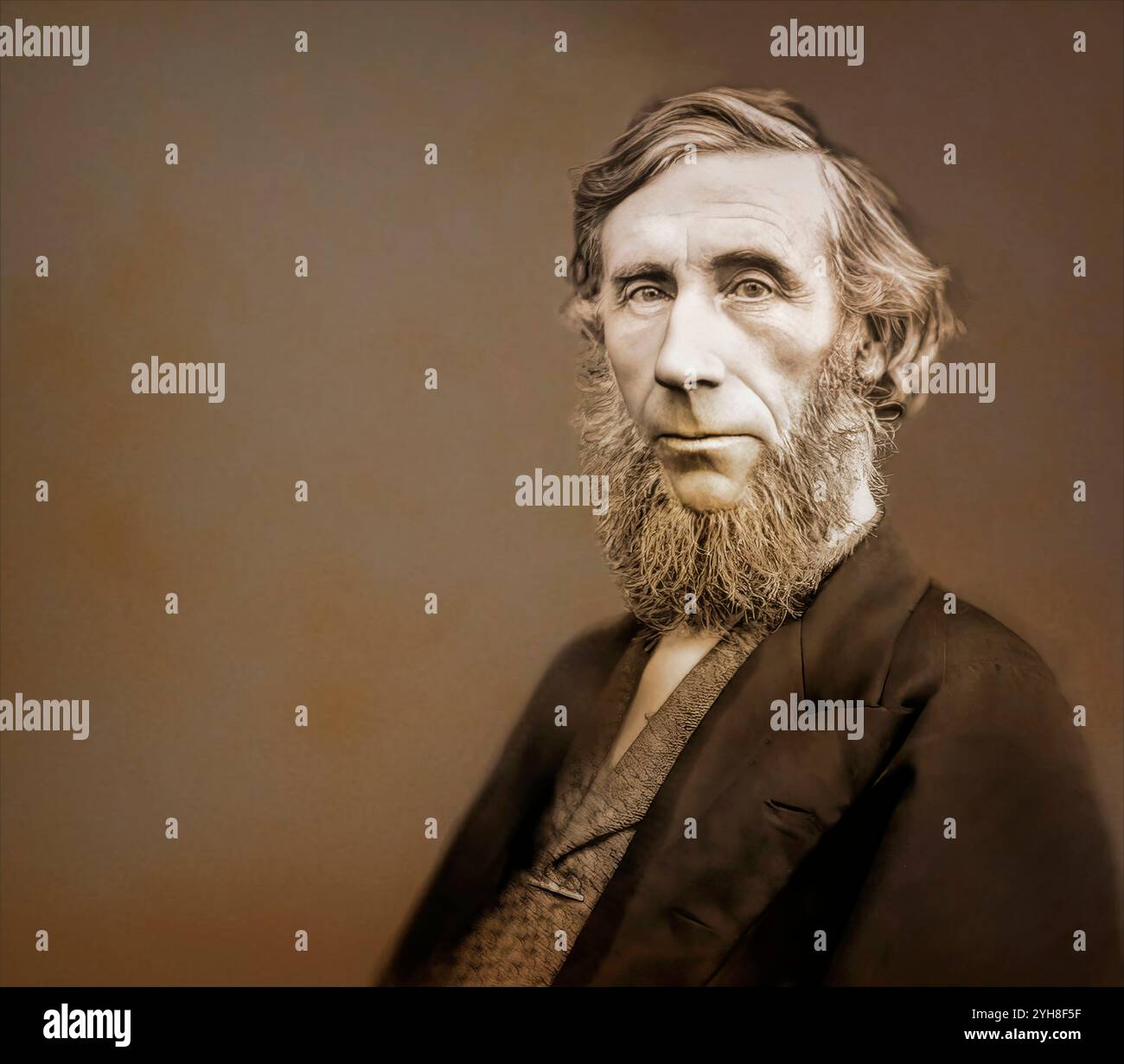 John Tyndall, 1820–1893, irischer Physiker und Chemiker, entdecker des Treibhauseffekts, digital herausgegeben Stockfoto